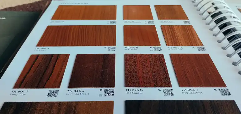 HPL TACO motif kayu doff/matte